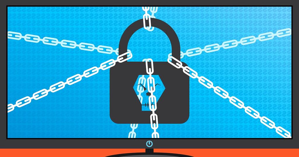 Digital padlock and shield representing cybersecurity services