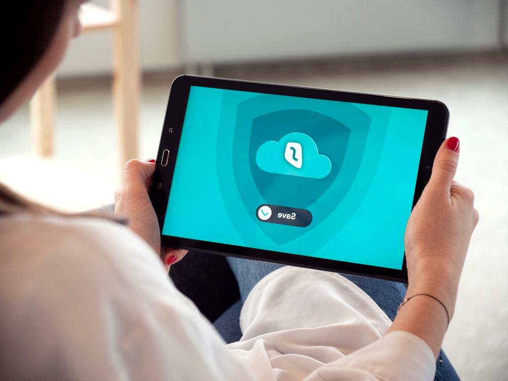 Data analytics dashboard on a tablet