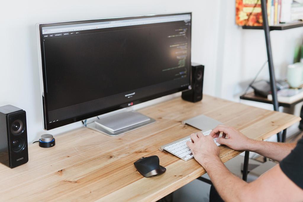 Software code on a monitor